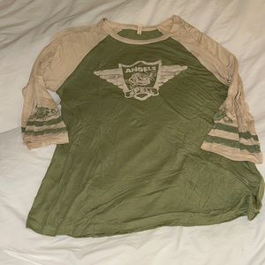 Spell & the gypsy collective angels spell raglan baseball tee